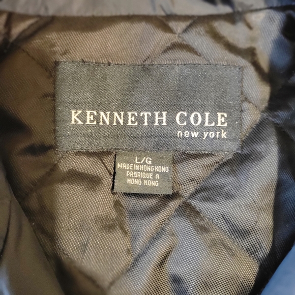 Kenneth Cole N.Y. men's black button down light wind breaker jacket size Large - Picture 8 of 16